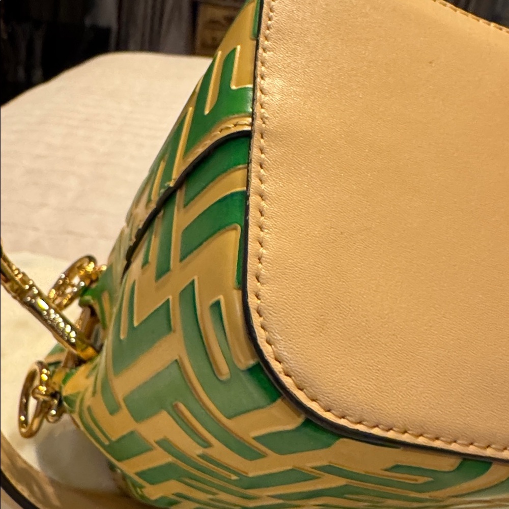 Fendi Iconic Mon Tresor Bucket Bag in Zucca Embossed Leather - Picture 5 of 16